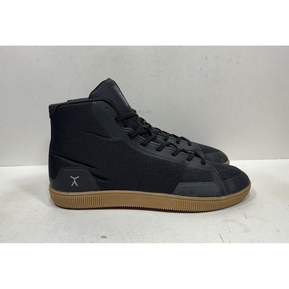 Flux Footwear Men's 12 Adapt High Top Trainer Black Gum Athletic Shoes Sneakers